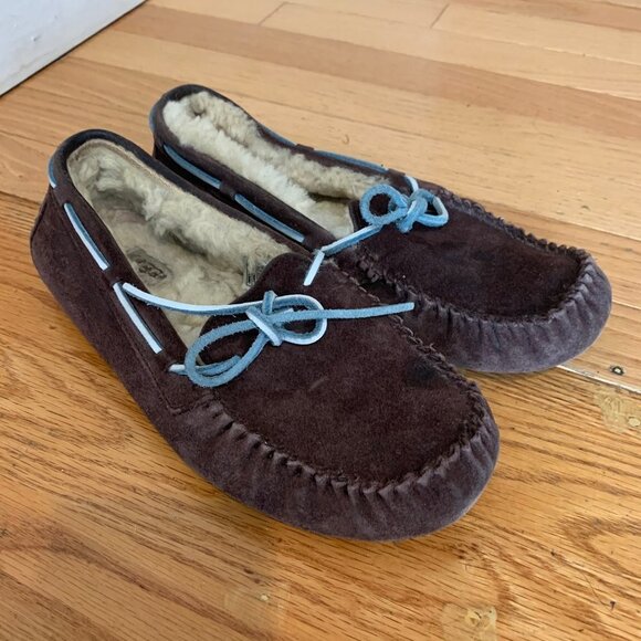 UGG Moccasins Fur Women S/N 5133 Leather Suede - Picture 1 of 9
